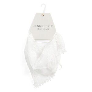 BUSBEE White Head Scarf